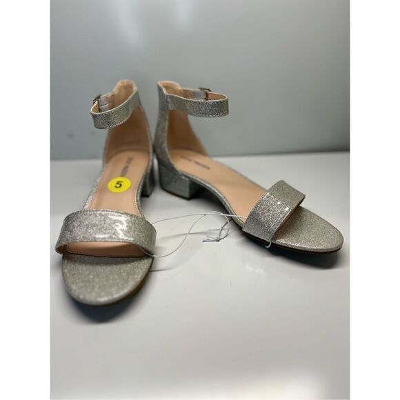 Steve Madden JFriday Ankle Strap Glitter Sandals, Women's Size 5M (H7) - Picture 8 of 11